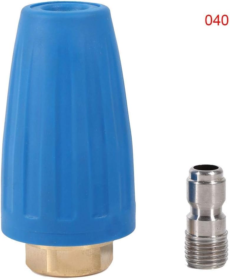 woobles Pressure Washer Turbo Nozzle, Rotating Nozzle 3000psi Spray Nozzle Tips Kit Universal 1/4" Quick Connect Plug(4.0 GPM) - Image 1